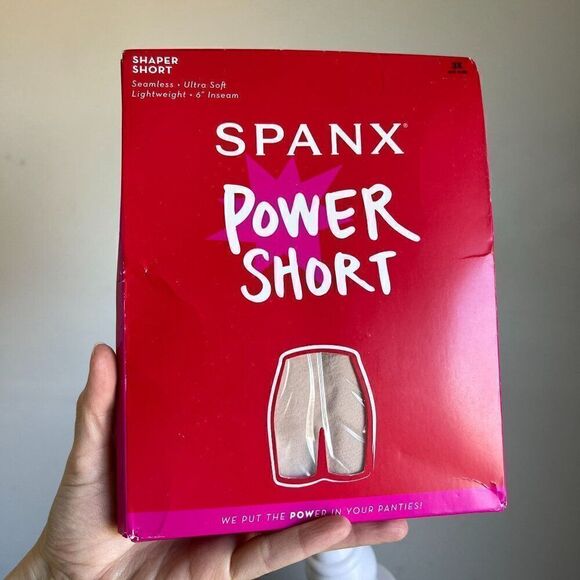 Spanx Power Shorts Soft Nude Size 3 X Shaper Short 6" Inseam Seamless Ultra Soft - Picture 1 of 6